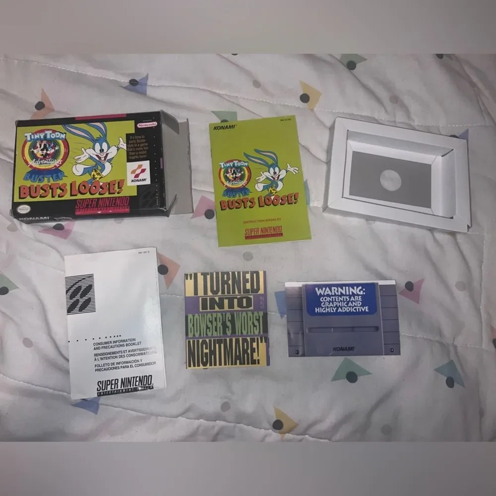 *BOX & BOOKLET ONLY* Tiny Toon Bust Loose box and booklet